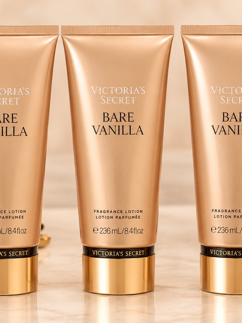 Victoria's Secret Bare Vanilla Lotion in Shimmering Champagne